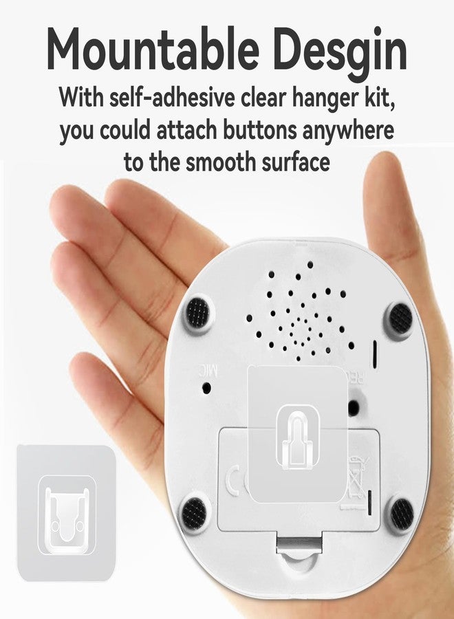 NOTEVOX Rechargeable Pet Training Buttons - 30s Voice Recording Buttons for Cats & Dogs, USB-C ChargingCat Communication Talking Buttons with Anti-Slip Base Answer Buzzer-4Pack - Image 3